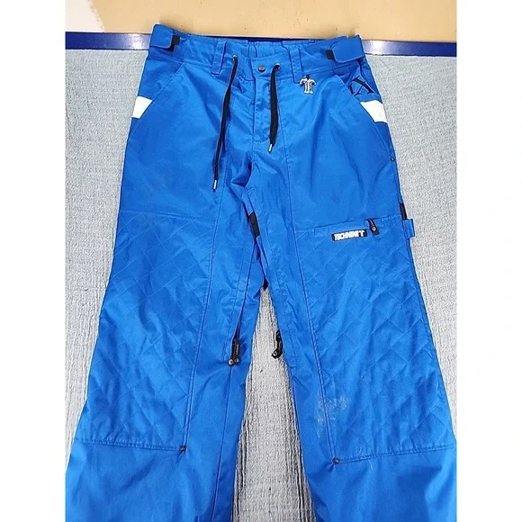VTG Y2K TechNine Tech IX Snowboard Suit Jacket & Pants Men's Size XL Tall Blue